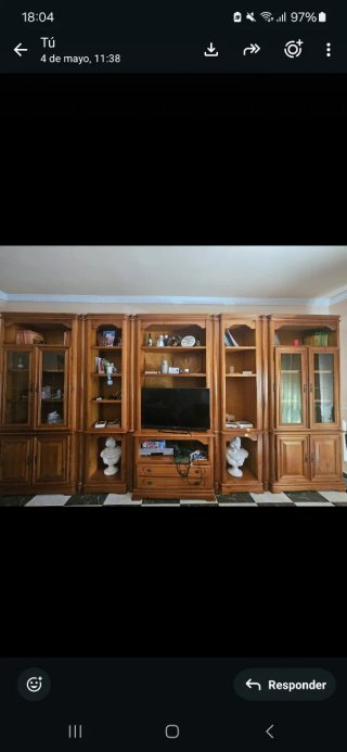 Mueble de salón modular de madera