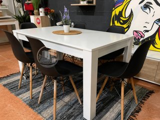 Pack de Mesa Comedor con Seis Sillas