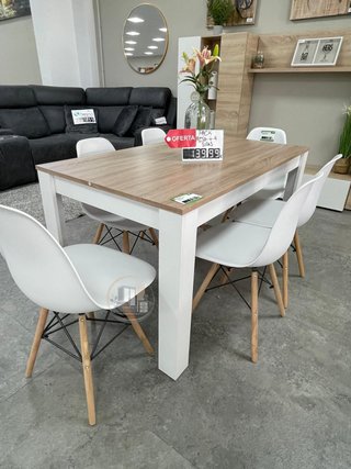 Pack de Mesa Comedor con Seis Sillas