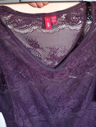 Blusa encaje transparente EDC talla S.