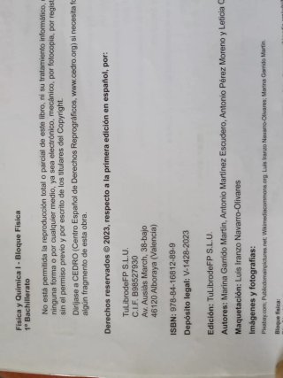 Libros de física y química