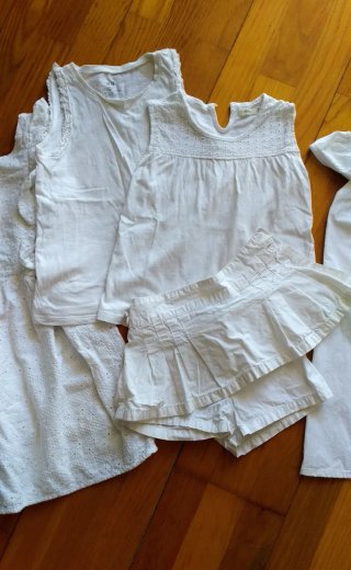 Conjunto Ropa Blanca Niña