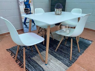 MESA M-0108-120cm CON 4 SILLAS NORUEGA