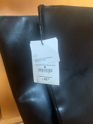 Botas altas Pull&Bear negras