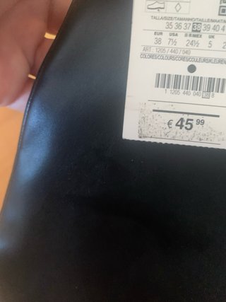 Botas altas Pull&Bear negras