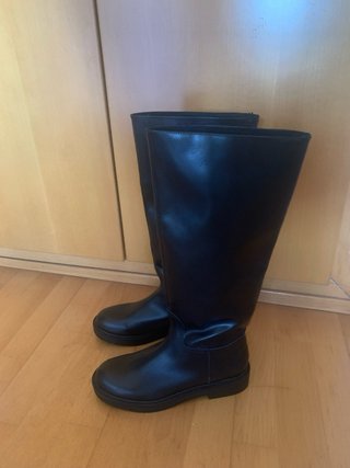 Botas altas Pull&Bear negras