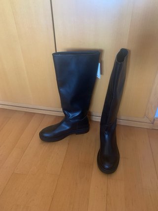 Botas altas Pull&Bear negras