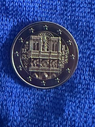 Moneda Francia Notre Dame 2025