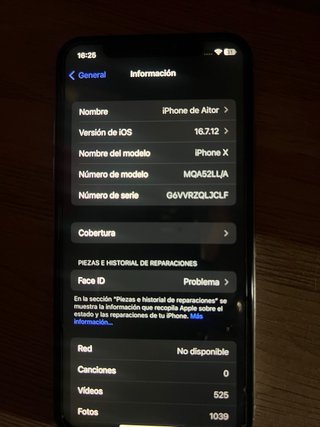 iPhone X Argento 98%