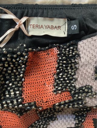 Vestido palabra de honor pedrería nuevo