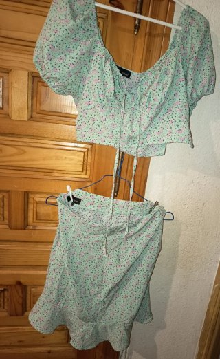 Conjunto 2 piezas estampado floral