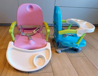 Trona infantil rosa y azul Modelo Picnic