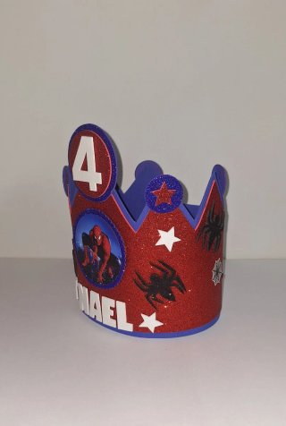 Corona de cumpleaños Spiderman.