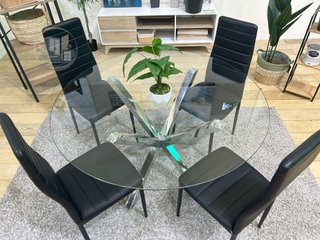 Mesa Redonda 120cm con Sillas Polipiel