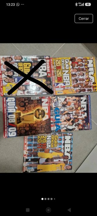 Revistas Guía Oficial NBA 2007  2012 excepto 09-10
