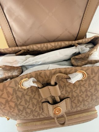 Mochila Michael Kors Beige/Marrón