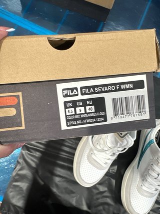 Scarpe sportive Fila bianche e teal n.40