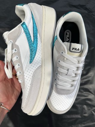 Scarpe sportive Fila bianche e teal n.40