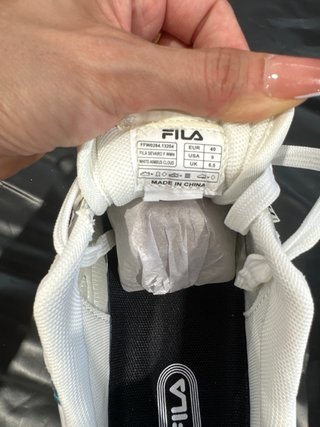Scarpe sportive Fila bianche e teal n.40