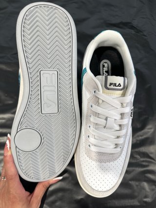 Scarpe sportive Fila bianche e teal n.40