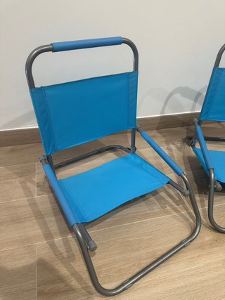 2 Sillas Plegables Playa Azul