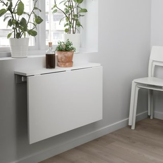 Mesa plegable IKEA NORBERG blanca 74x60 cm