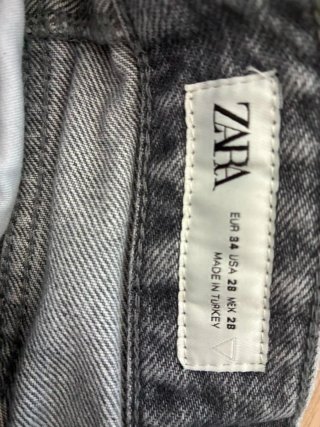 Pantalón Flare Gris Desgastado Hombre