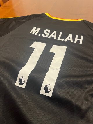 Camiseta Liverpool FC Salah Adidas Negra Amarilla