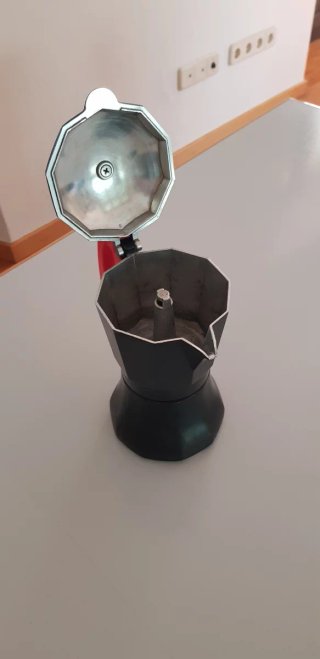 Cafetera Italiana Supreme Negra i vermella