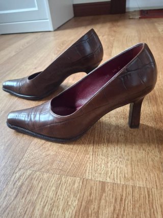 Zapatos Yanko Marrones Cocodrilo