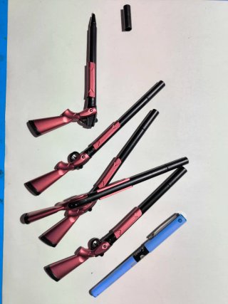 Lote 5 bolígrafos escopeta