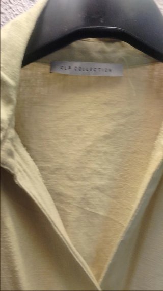 Vestido cruzado amarillo talla 38