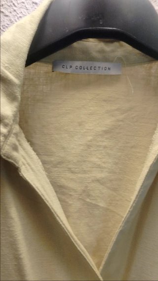 Vestido cruzado amarillo talla 38