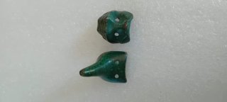 Coppia mini maschere verdi