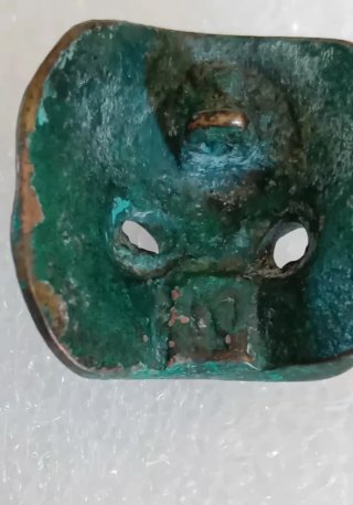 Coppia mini maschere verdi