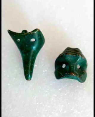 Coppia mini maschere verdi