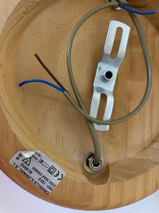 Lámparas de techo madera y cristal
