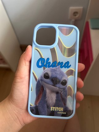 Funda iPhone 14 Disney Stitch Ohana