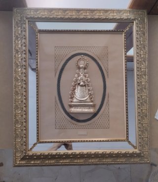 Cuadro Virgen del Rocío Marco Dorado