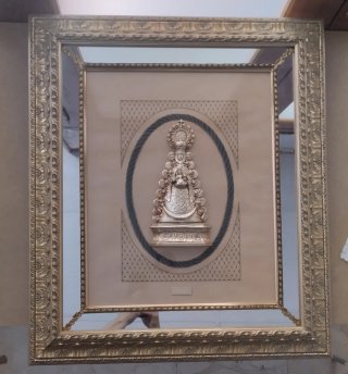 Cuadro Virgen del Rocío Marco Dorado