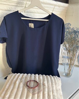 Blusa azul súper fresquita