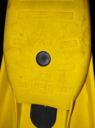 Aletas de buceo Cressi Free Frog Amarillas