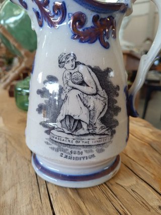 Jarra victoriana cerámica Gran Exposición 1851