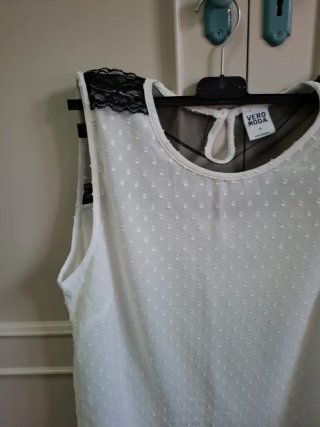 Blusa Verano Vero Moda Blanca Talla M