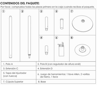 Barra Pole Dance Acero Inoxidable