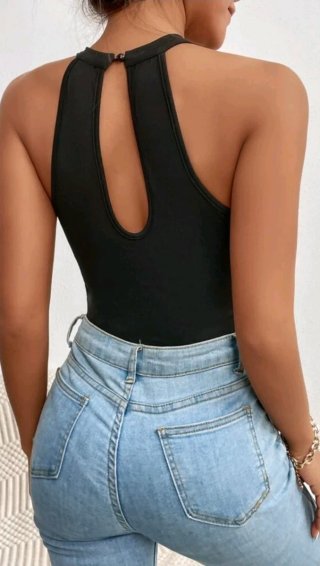 Body negro con transparencias