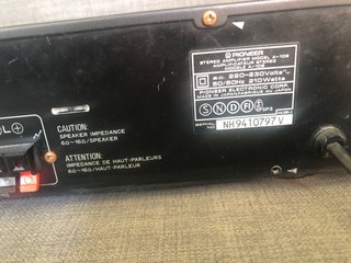 Amplificador Estéreo Pioneer A-102