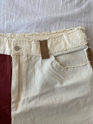Pantalón patchwork multicolor