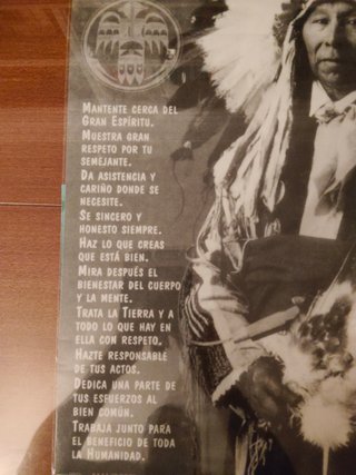 Los Diez Mandamientos Indios Poster