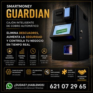 SmartMoney Guardian Cajón Inteligente de Cobro.